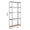 1.7M Warehouse Shelving Racking Steel Pallet Garage Shelves Metal Storage Rack