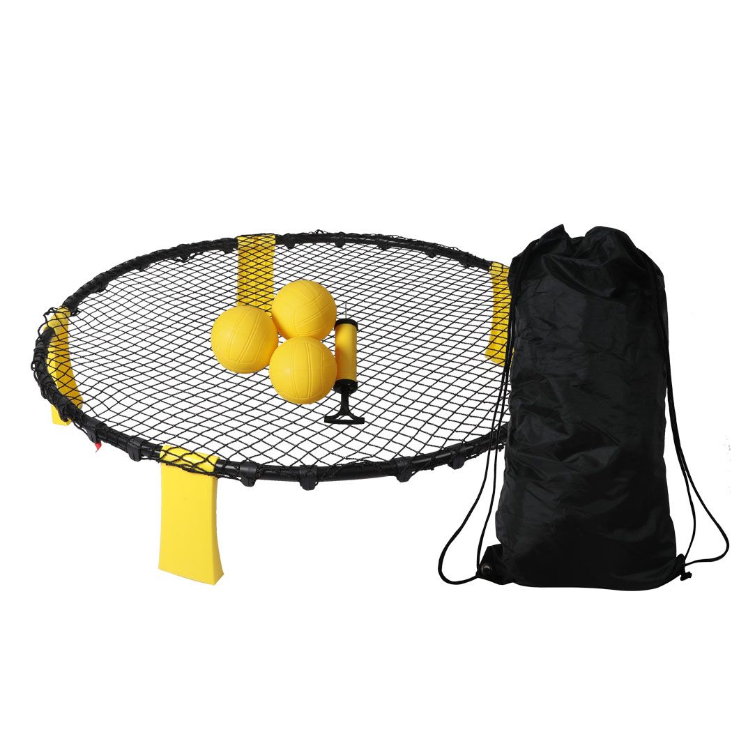 Spikeball Kit Spike Ball Set Outdoor Game Garden Beach Net Mini Volleyball Sport