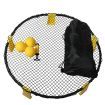 Spikeball Kit Spike Ball Set Outdoor Game Garden Beach Net Mini Volleyball Sport