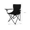 Folding Camping Chairs Arm Foldable Portable Outdoor Beach Fishing Picnic Chair Black