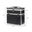 Portable Makeup Case Cosmetic Organiser Box Beauty Travel Suitcase 5 in 1 Black