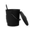 Traderight  Ash Bucket Shovel Lid Fireplace Tool Coal Wood Log  22L Capacity