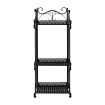 Levede Plant Stand 3 Tiers Outdoor Indoor Metal Flower Pots Rack Garden Shelf