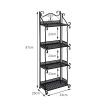 Levede Plant Stand 4 Tiers Outdoor Indoor Metal Flower Pots Rack Garden Shelf