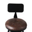 Levede 4x Industrial Bar Stools Kitchen Stool PU Leather Barstools Chairs