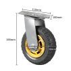 Castor Wheels Heavy Duty 4X 6" 150mm Swivel Silent Caster 2 Brakes 1000KG Load