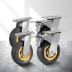 Castor Wheels Heavy Duty 4X 6" 150mm Swivel Silent Caster 2 Brakes 1000KG Load