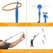 25 Sets Flying Light Sets with Elastic Slingshot, Helicopter, Rocket and Arrow Lights for Party Outdoor Game for Kids