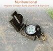 Multifunctional Military Compass, Waterproof and Shakeproof Compass for Outdoor Camping Hiking