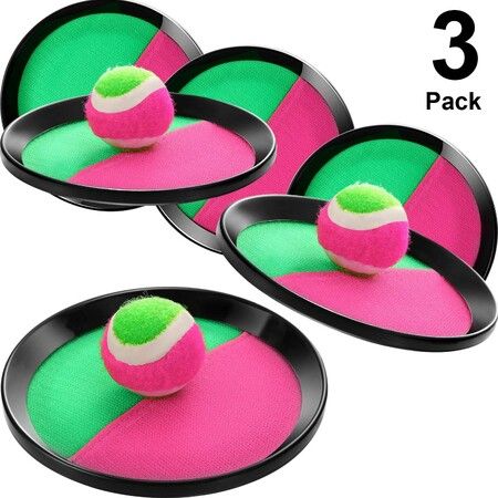 Throwing and Catching Balls Set, Suitable for Sports, Beach, Novelties, Event and Game Prizes(3 packs)