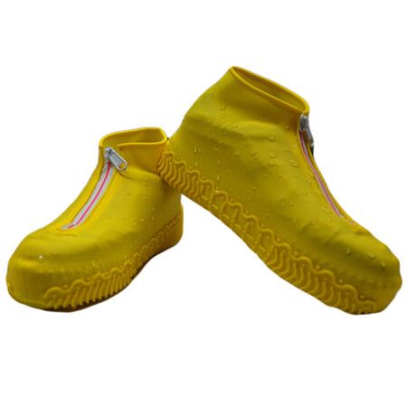 Waterproof Silicone Shoe Covers Reusable Foldable Non-Slip Zipper Shoe Protectors for Kids Men Women