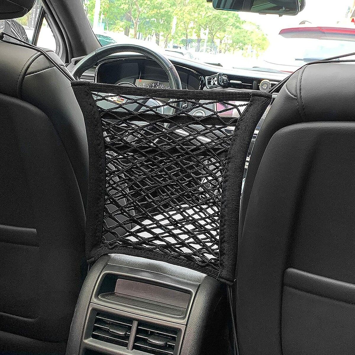 3 Layer Dog Car Barrier, Backseat Barrier for Dogs, Purse Holder for Car