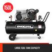 Electric Air Compressor Portable Belt Drive Inflator Tank Copper Pump Rated 3HP 150L