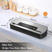 Maxkon 80Kpa Vacuum Sealer Food Packing Machine Packer Air Tight System Sliding Cutter with Storage Bags