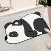 Cute Panda Quick Drying Anti-Slip Mat Super Absorbent Bath Mat Nappa Skin Floor Mats Toilet Carpet Home Decor 40*60cm