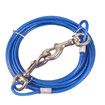 Stainless Steel Pet Dog Tie Out Cable - Double Head Dog Leash  for Medium Large Pet Dogs (5m/16Ft, Blue)