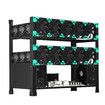 12GPU Mining Rig Case Rack Open Air Frame Graphics Card Holder Motherboard Bracket 3 Tiers