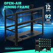 12GPU Mining Rig Case Rack Open Air Frame Graphics Card Holder Motherboard Bracket 3 Tiers