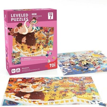Kids Puzzles Toddlers Leveled Puzzles for Kids Age 3 Up,Toddlers Preschool Learning Jigsaw Puzzles,Large Piece Animal Puzzles for Toddlers Educational Toys, Cognitive Story Step 7