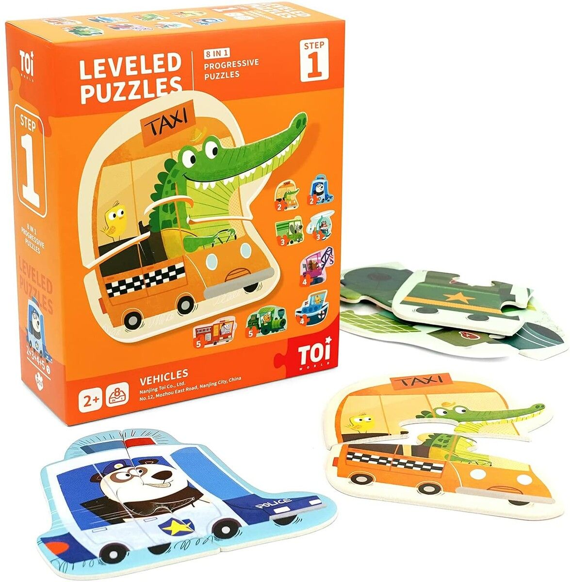 Kids Puzzles Toddlers Leveled Puzzles for Kids Age 3 Up,Toddlers Preschool Learning Jigsaw Puzzles,Large Piece Animal Puzzles for Toddlers Educational Toys, Cognitive Story Step 1