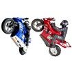 RC Self-balancing Fancy Stunt One-Wheel Standing Motorcycle Electric Boy Model Toy Color Blue