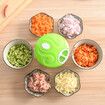 Manual Garlic Grinder Chopper Meat Cutter , Hand Pull Chop Chopper Manual Food Processor