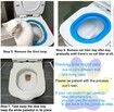 Cat Training Kit System for Toilet,Professional Kitty Toilet Trainer Urinal Seat with Extra Blue Tray-Teach Cat to Use Toilet