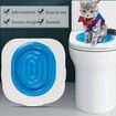 Cat Training Kit System for Toilet,Professional Kitty Toilet Trainer Urinal Seat with Extra Blue Tray-Teach Cat to Use Toilet
