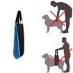 Portable Dog Sling for Back Legs, Dog Lift, Walking Pet Support Assist Tool For Dog (Gray)