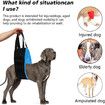 Portable Dog Sling for Back Legs, Dog Lift, Walking Pet Support Assist Tool For Dog (Gray)