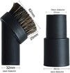 Vacuum Attachments Accessories Cleaning Kit Brush Nozzle Crevice Tool for 1 1/4 inch & 1 3/8 inch Standard Hose 6pcs
