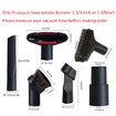 Vacuum Attachments Accessories Cleaning Kit Brush Nozzle Crevice Tool for 1 1/4 inch & 1 3/8 inch Standard Hose 6pcs