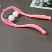 Manual Cervical Spine Massager Massage Pain Relief Neck Roller (Pink)