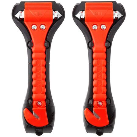 Car Safety Hammer, 2-Piece Car Escape Emergency Tool For Emergency Escape Tools - 2 Pack