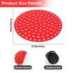 3 Pieces 8 Inch Reusable Silicone Air Fryer Liners,  Non-Stick  Silicone  Replacement for Ninja, Cosori, Gowise, Instant Pot