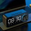 Bluetooth 5.0 Speaker Alarm Clock Night Light Multiple Play Modes LED Display 360 Surround Stereo Sound