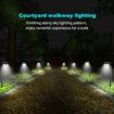 2 Pack Solar garden lamp waterproof led grow light led grow light growhouse grow lamp