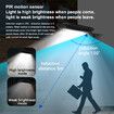 1Piece IP65 Waterproof Wall Mounted Mini Pocket Street Light PIR Motion Sensor LED Solar Security Wall Light for Outdoor Garden