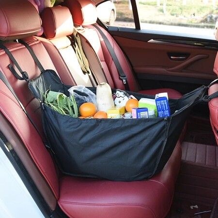 Universal Car Back Seat Storage Basket Shopping Organizer Bag Travel Camping Capacity Interior Accessories