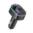QC3.0 USB Car Charger LED Digital Display Wireless Radio Adapter HiFi Music Play Car Kit With Mic