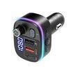 QC3.0 USB Car Charger LED Digital Display Wireless Radio Adapter HiFi Music Play Car Kit With Mic