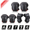 6pcs/set Kids Children Outdoor Sports Protective Gear Knee Elbow Pads Riding Wrist Guards Roller Skating Safety Protection size M