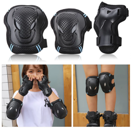 Knee Pads Elbow Pads for Roller Skates Cycling Skateboard Inline Skatings Scooter Riding Sports JEFFMAK Kids and youth Sport Protective Gear 6 in 1 set Wrist Guards Toddler for Multi-Sports Outdoor 