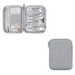 Digital Storage Bag USB Data Cable Organizer Earphone Pen Travel Kit Electronic Accessories - Gray