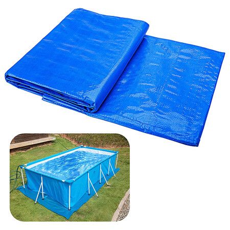 Swimming Pool Ground Cloths Waterproof Covers,Dust Proof Paint Tarp and Paint Plastic Drop Cloth,Supply All Purpose PES (500 x 300 cm)