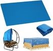 Swimming Pool Ground Cloths Waterproof Covers,Dust Proof Paint Tarp and Paint Plastic Drop Cloth,Supply All Purpose PES (338 x 239 cm)