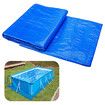 Swimming Pool Ground Cloths Waterproof Covers,Dust Proof Paint Tarp and Paint Plastic Drop Cloth,Supply All Purpose PES (396 x 396 cm)