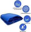 Swimming Pool Cover, Frame Pool Cover with Ropes - Rectangular UV Resistant Polyethylene Rainproof Dust Cover (300 x 201cm)