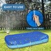 Swimming Pool Cover, Frame Pool Cover with Ropes - Rectangular UV Resistant Polyethylene Rainproof Dust Cover (300 x 201cm)