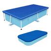 Swimming Pool Cover, Frame Pool Cover with Ropes - Rectangular UV Resistant Polyethylene Rainproof Dust Cover (300 x 201cm)